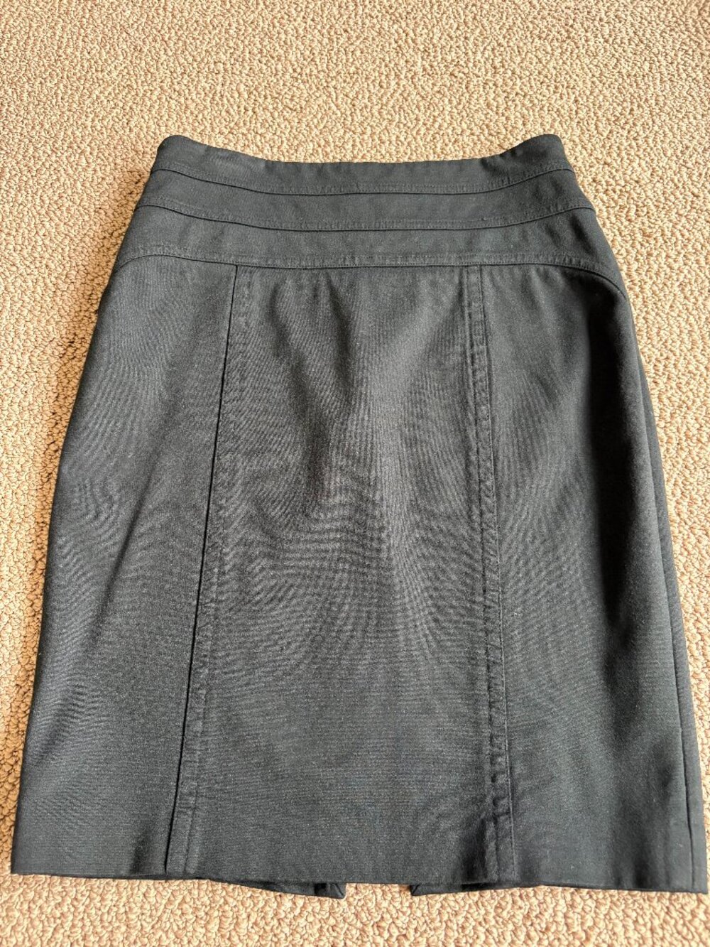 INC International Concepts Black Bodycon Pencil Skirt — Size 2 — Back Slit